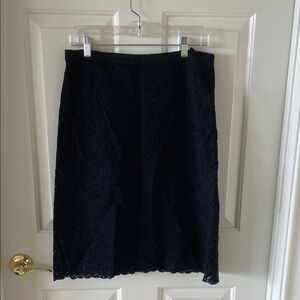 Vintage Banana Republic Black Lace Skirt